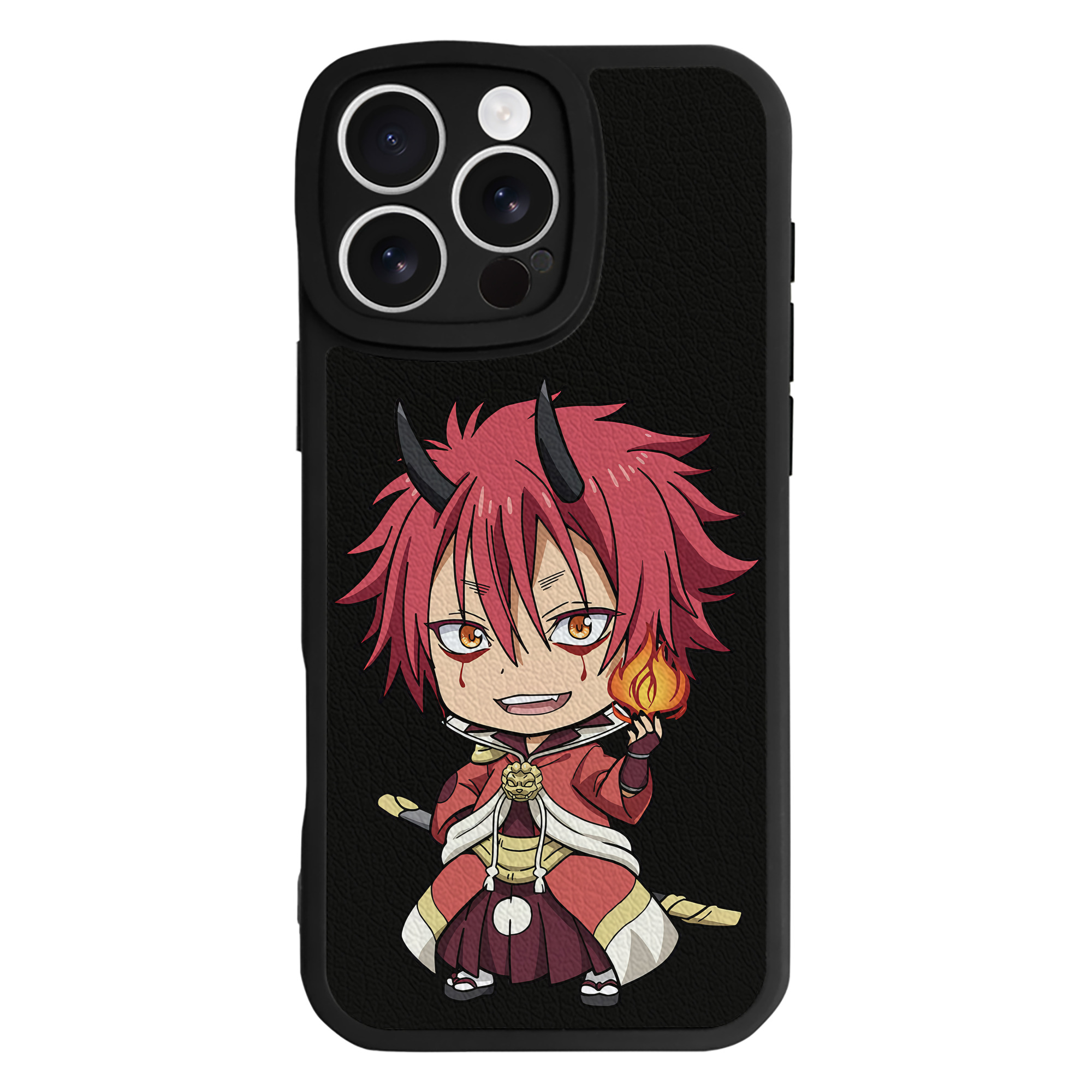 転スラ Regarding Reincarnated to Slime 【iPhone 16シリーズ対応】シリコンスマホケース（レザー調） 材質：シリコン